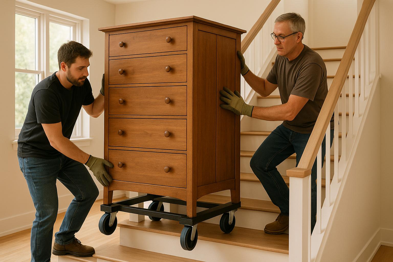 How to Move Heavy Furniture Up Stairs Safely