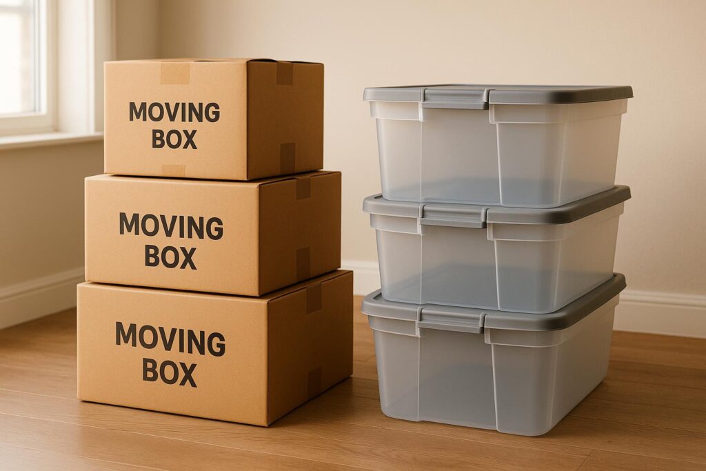Best Moving Boxes: Cardboard vs Plastic Bins