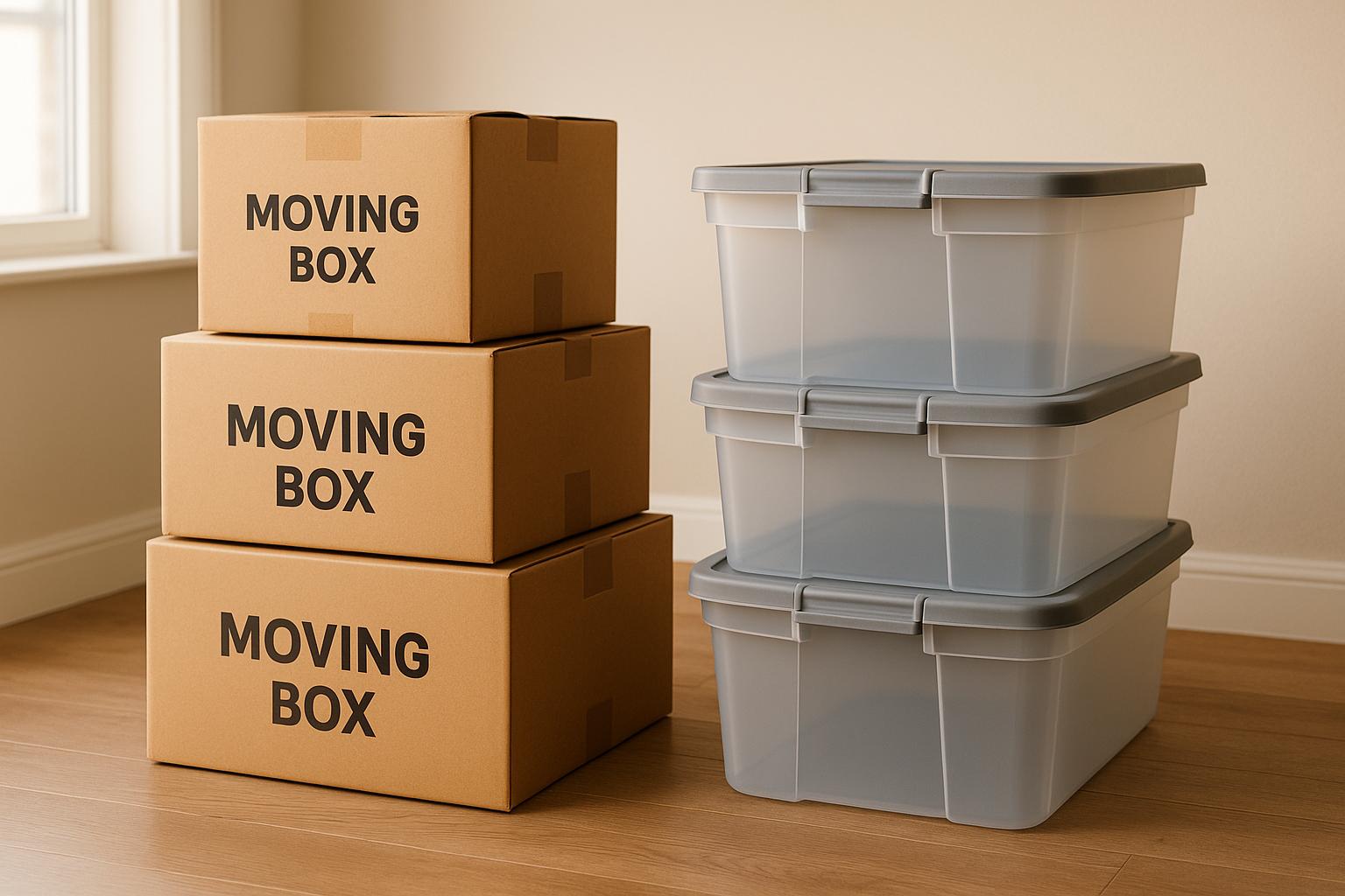 Best Moving Boxes: Cardboard vs Plastic Bins